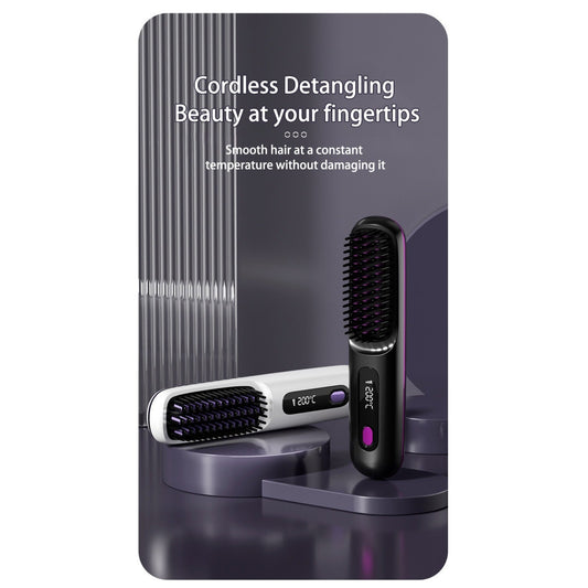 Taming Frizz with a Hair Straightening Brush
