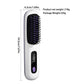 Mifanstech Cordless Hair Straightener, Ceramic Mini Hair Straightener Brush, Anti-scald Brush Teeth, Temperature Control and LED Display for Women,white