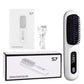 Mifanstech Cordless Hair Straightener, Ceramic Mini Hair Straightener Brush, Anti-scald Brush Teeth, Temperature Control and LED Display for Women,white